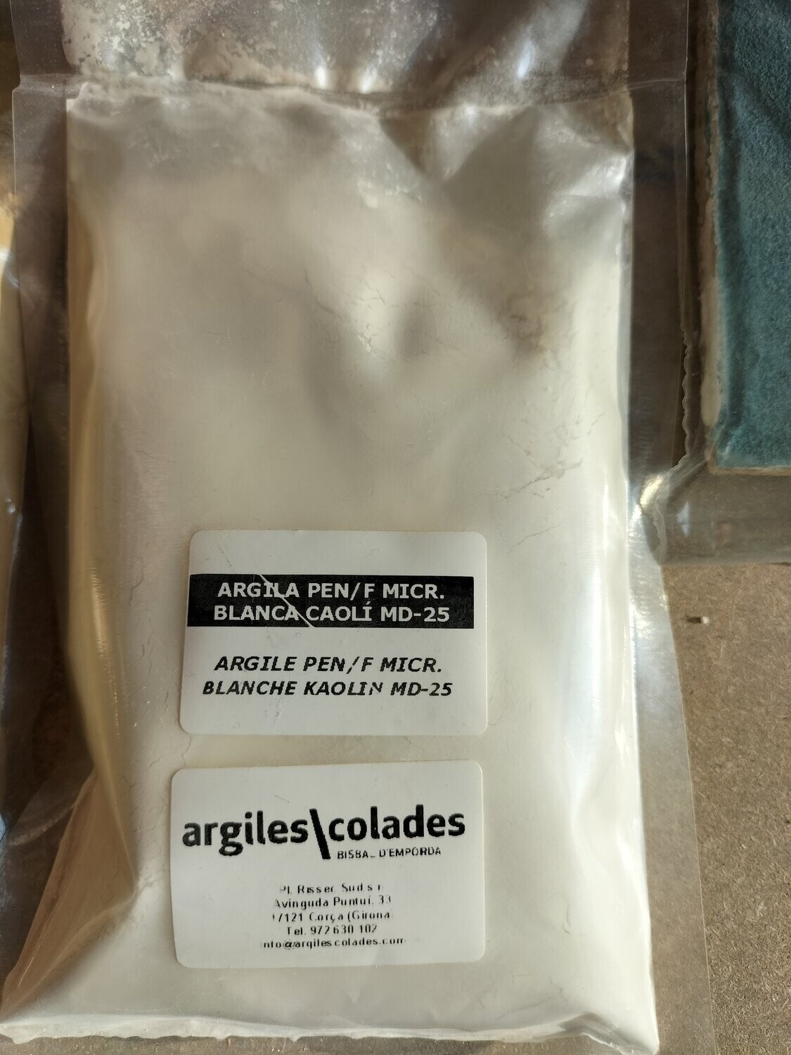 argiles micronisées Kaolin B MD 25