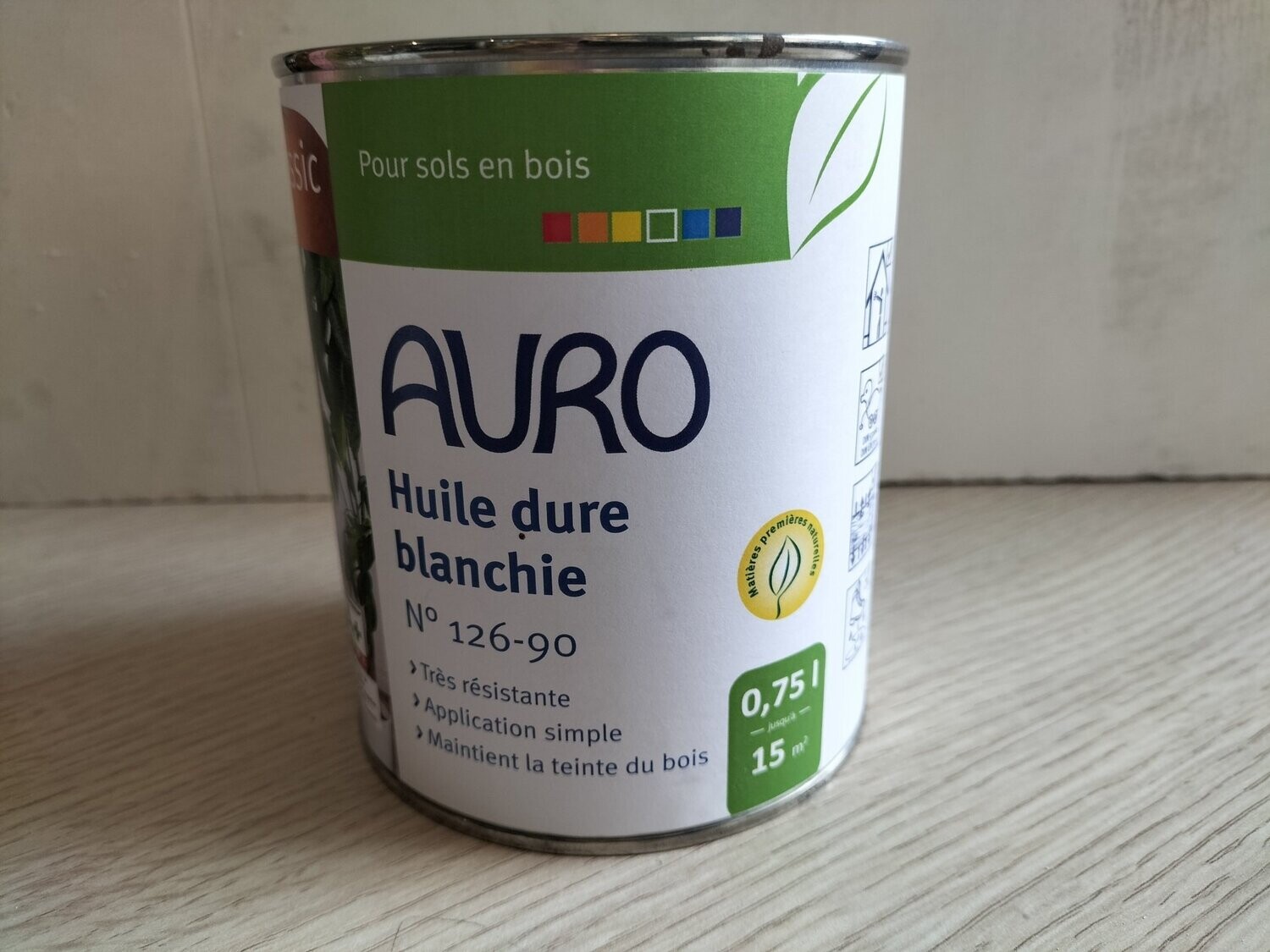 Auro N° 126-90 Huile dure blanchie 10L