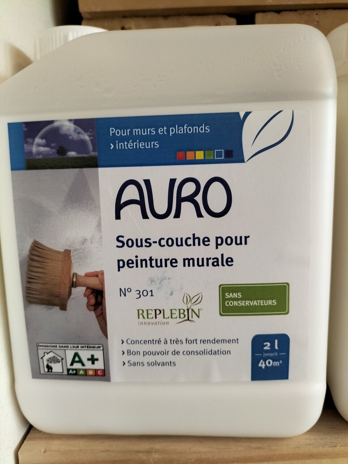 AURO N° 301 en 2L  sous-couche peinture mural