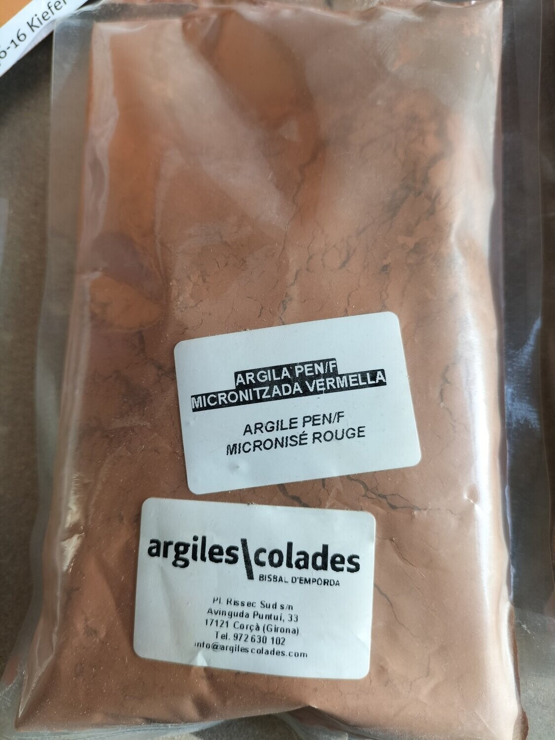 argiles micronisées Rouge
