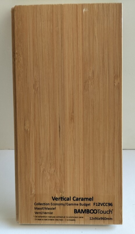 Parquet bambootouch Collection vertical Caramel Eco