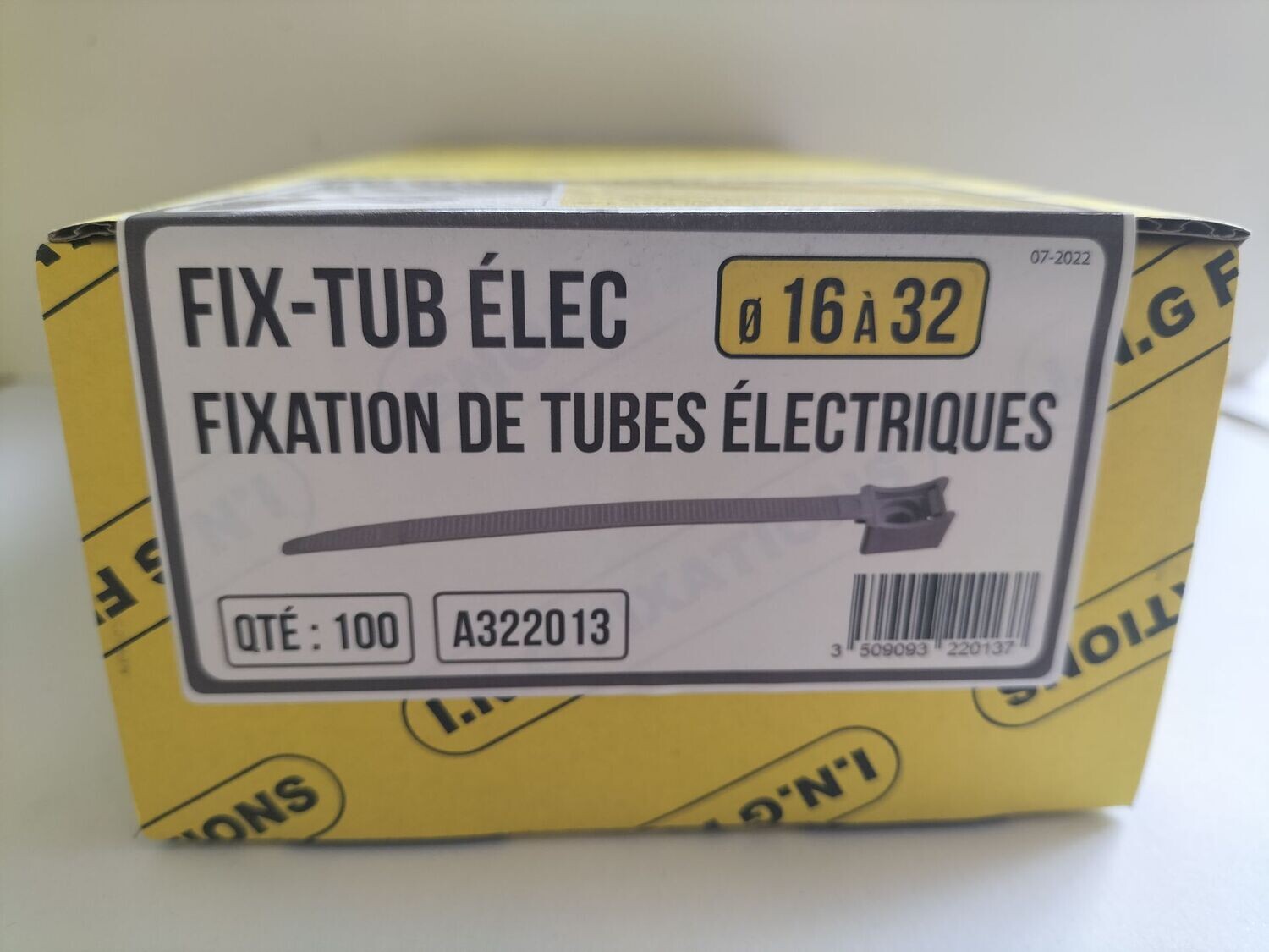Fixation de tubes electrique 
fix tube elec simple D16 à D32