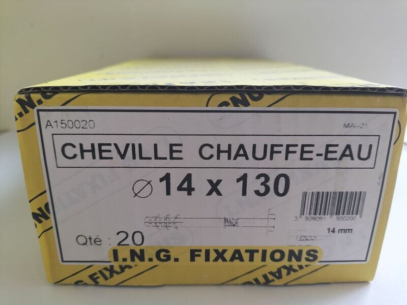 Cheville Chauffe eau 14 x 130