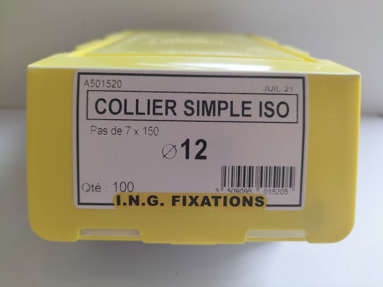 collier simple iso diamètre 12 mm