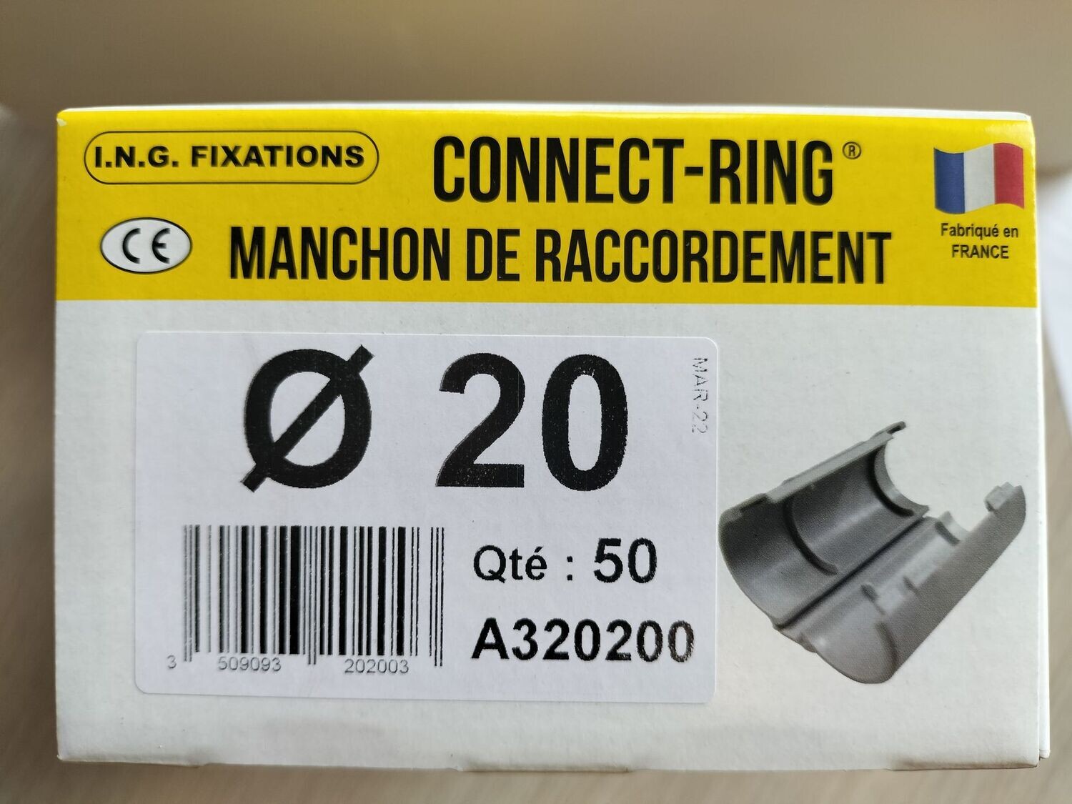 Connect Ring  D20 - manchon de raccordement