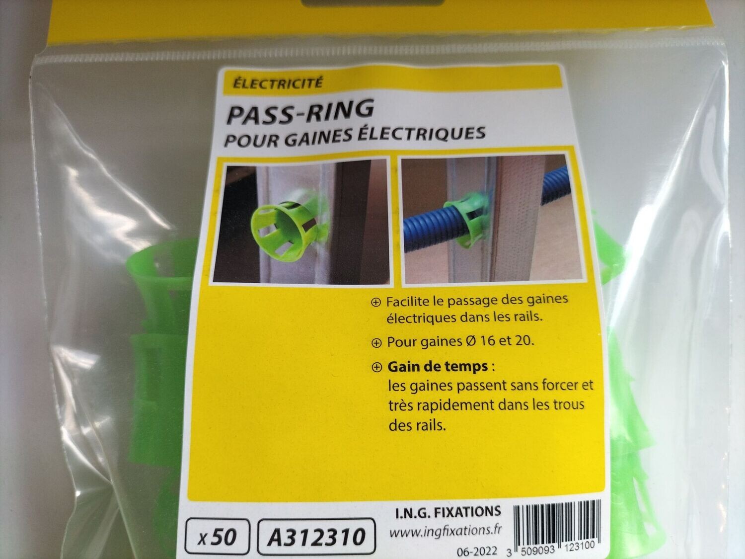 pass ring pour gaines électriques