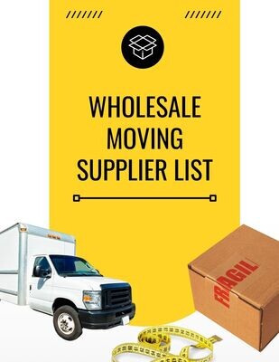 Verified Wholesale Moving Supplies - Wholesale Packing Supplies and Moving Equipment Vendor List