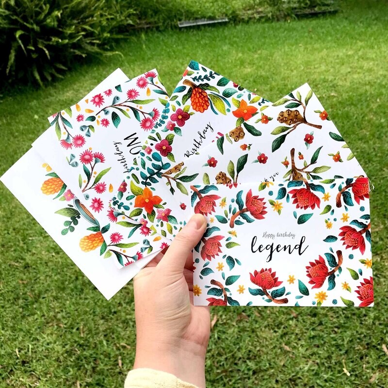 Australian plant greeting card 6 pack
