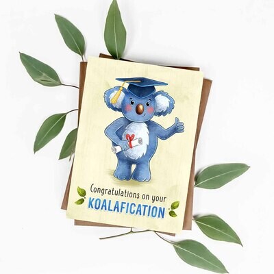 Congratulations on your koala-fication greeting card