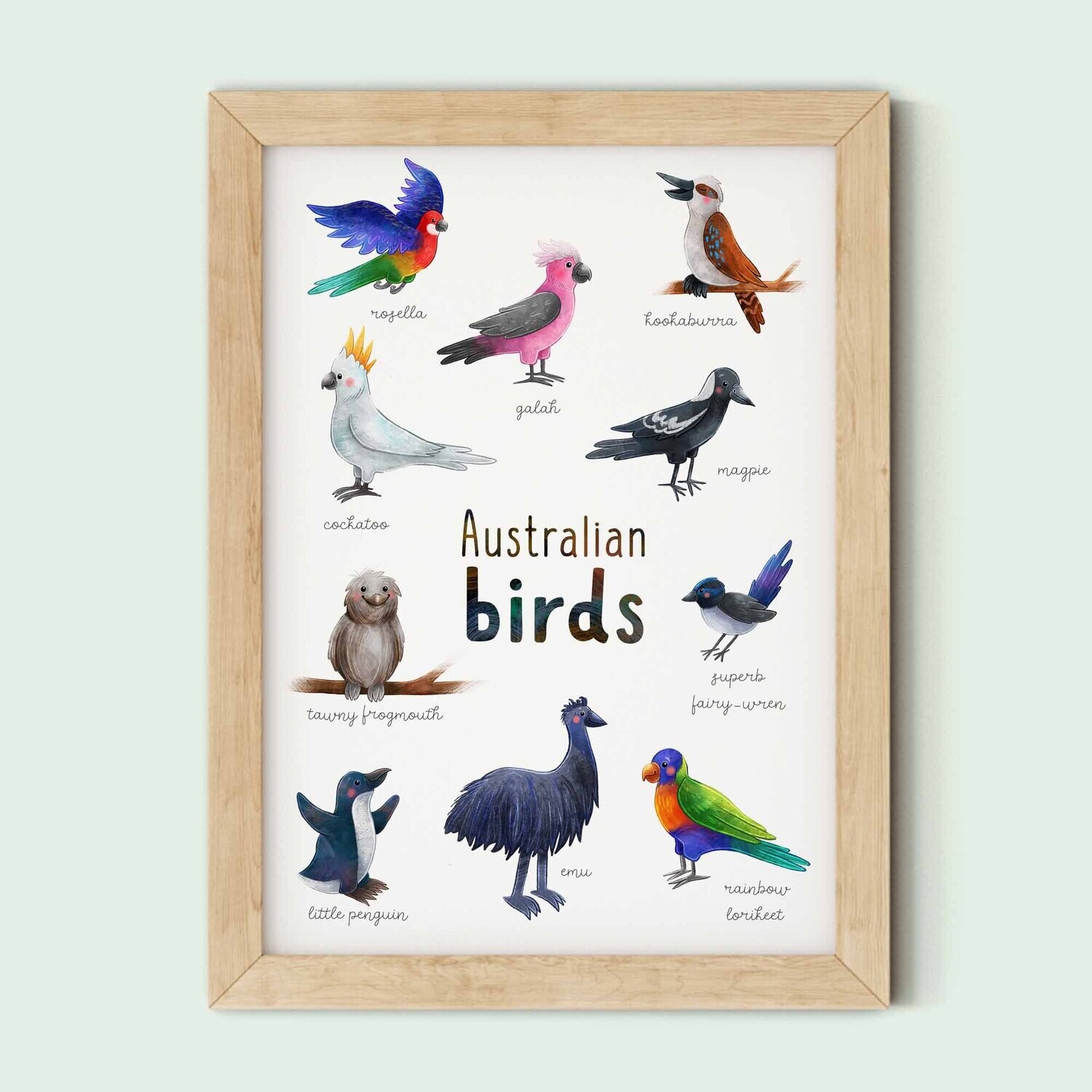 Australian birds print Australian birds print