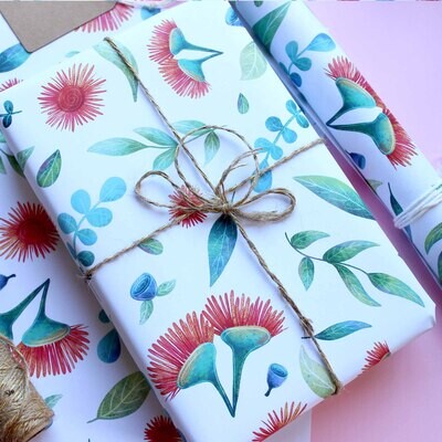 Australian plant A2 recycled Christmas wrapping paper