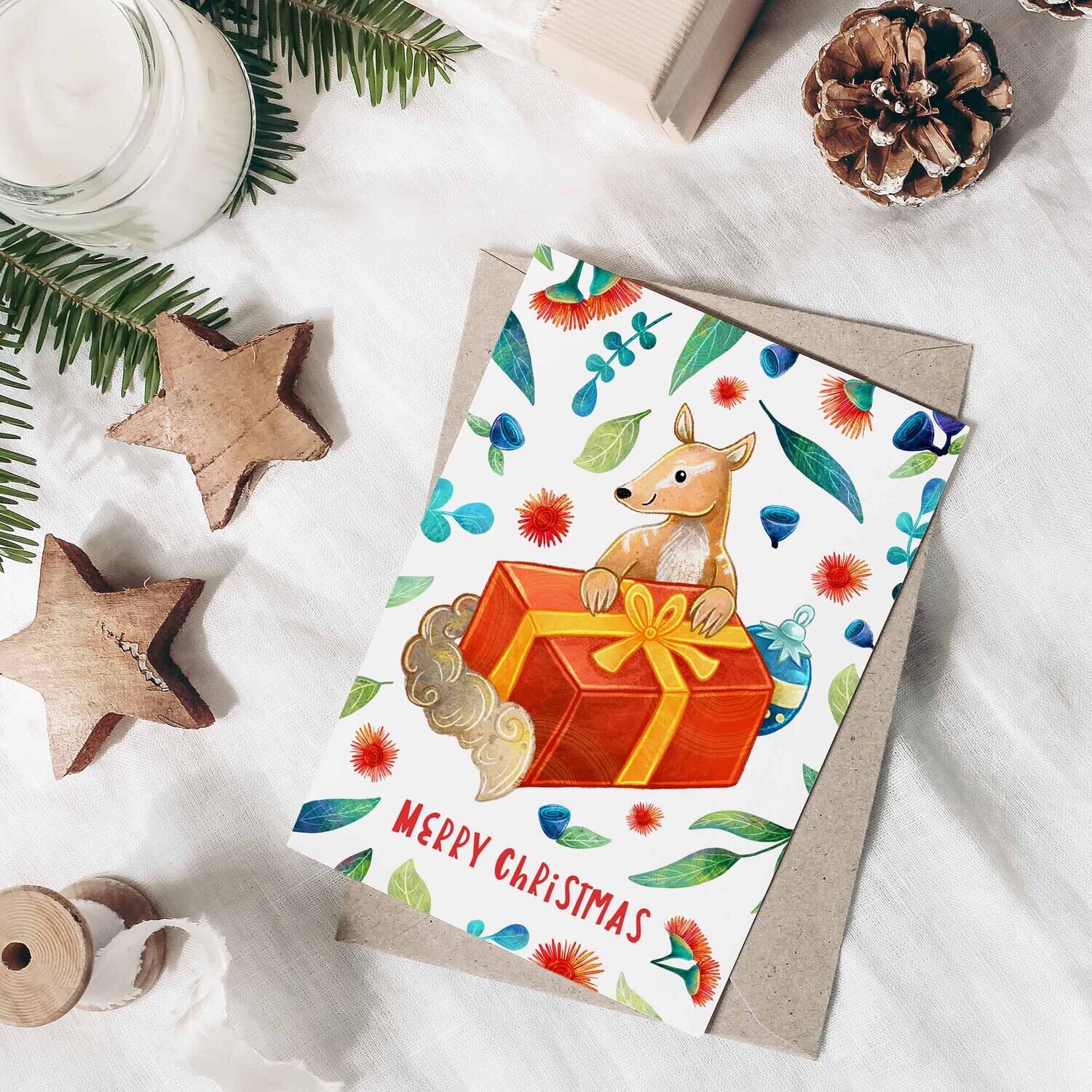 Australian numbat Christmas card Australian numbat Christmas card