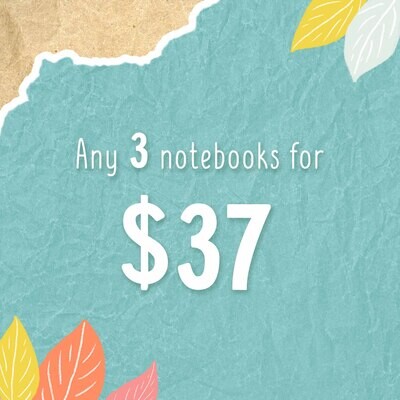Notebook deal! Any 3 notebooks for $37