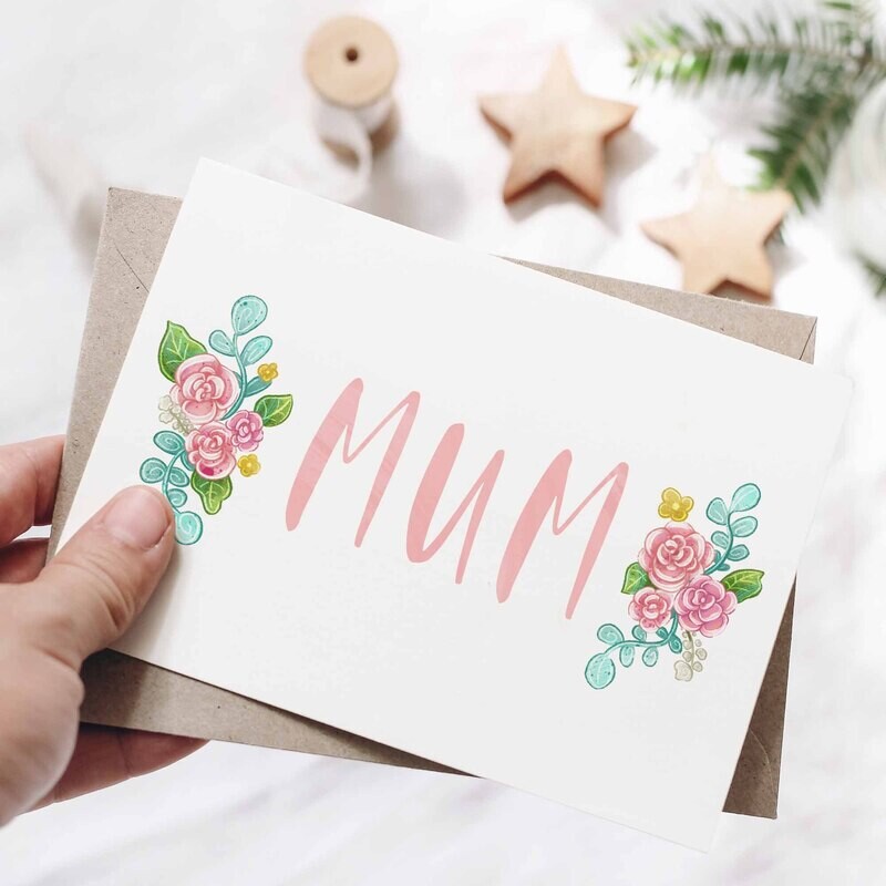 Mum recycled greeting card