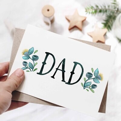 Dad recycled greeting card