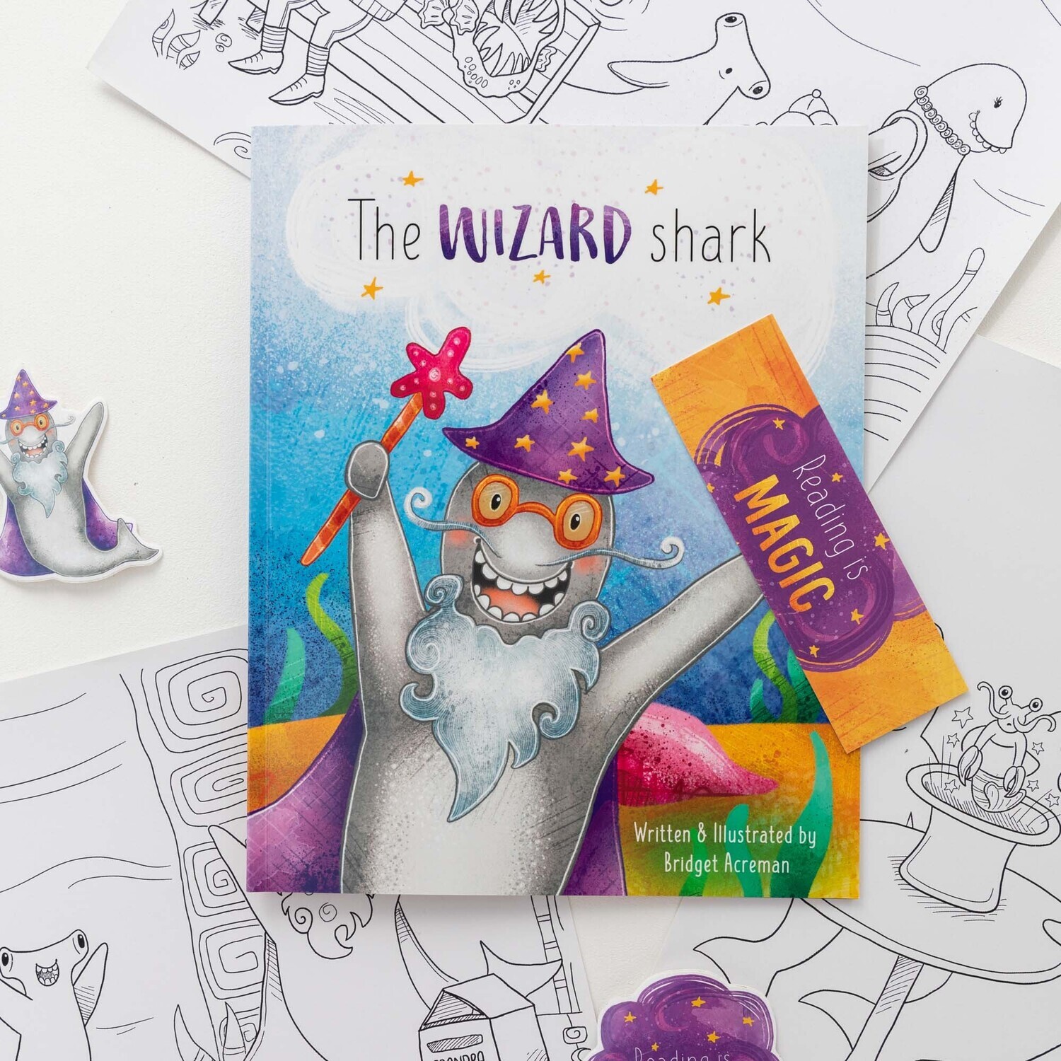 The Wizard Shark paperback children&#39;s book pack
