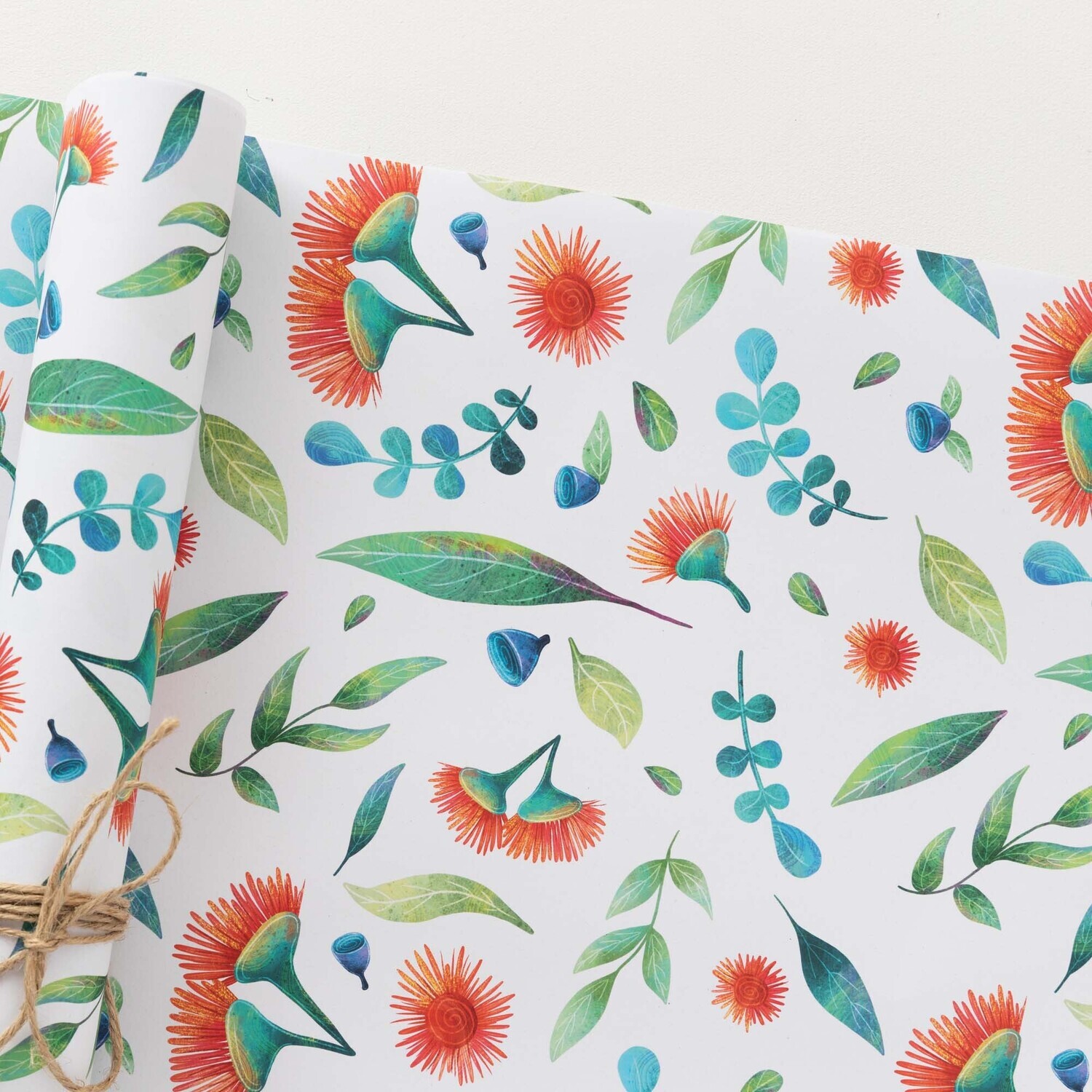 Australian plant A2 recycled Christmas wrapping paper Australian plant A2 recycled Christmas wrapping paper