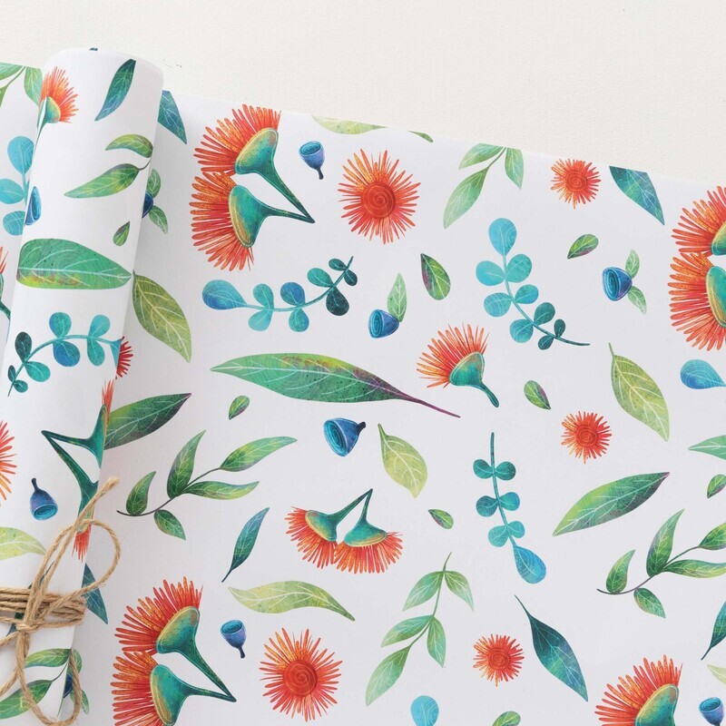 Australian plant A2 recycled Christmas wrapping paper