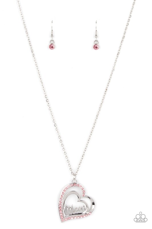 ​A Mothers Heart - Pink / White