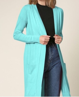 Open Front Cardigan with Pocket