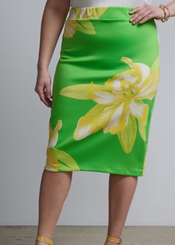 Floral Orchid flower Skirt