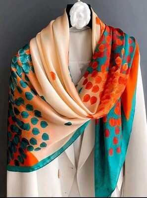 Colorful Leaf patterns scarfs 