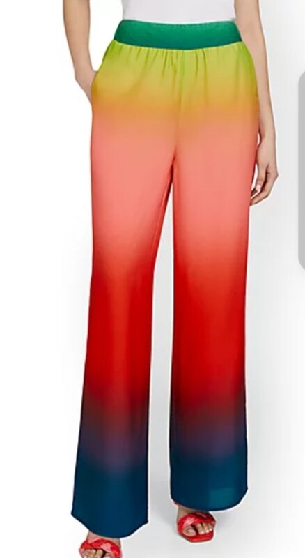 Multicolor High Waist Pants