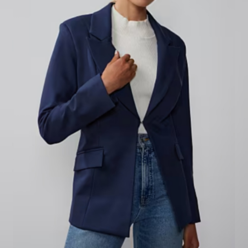 Long Sleeve Ridge Open Blazer