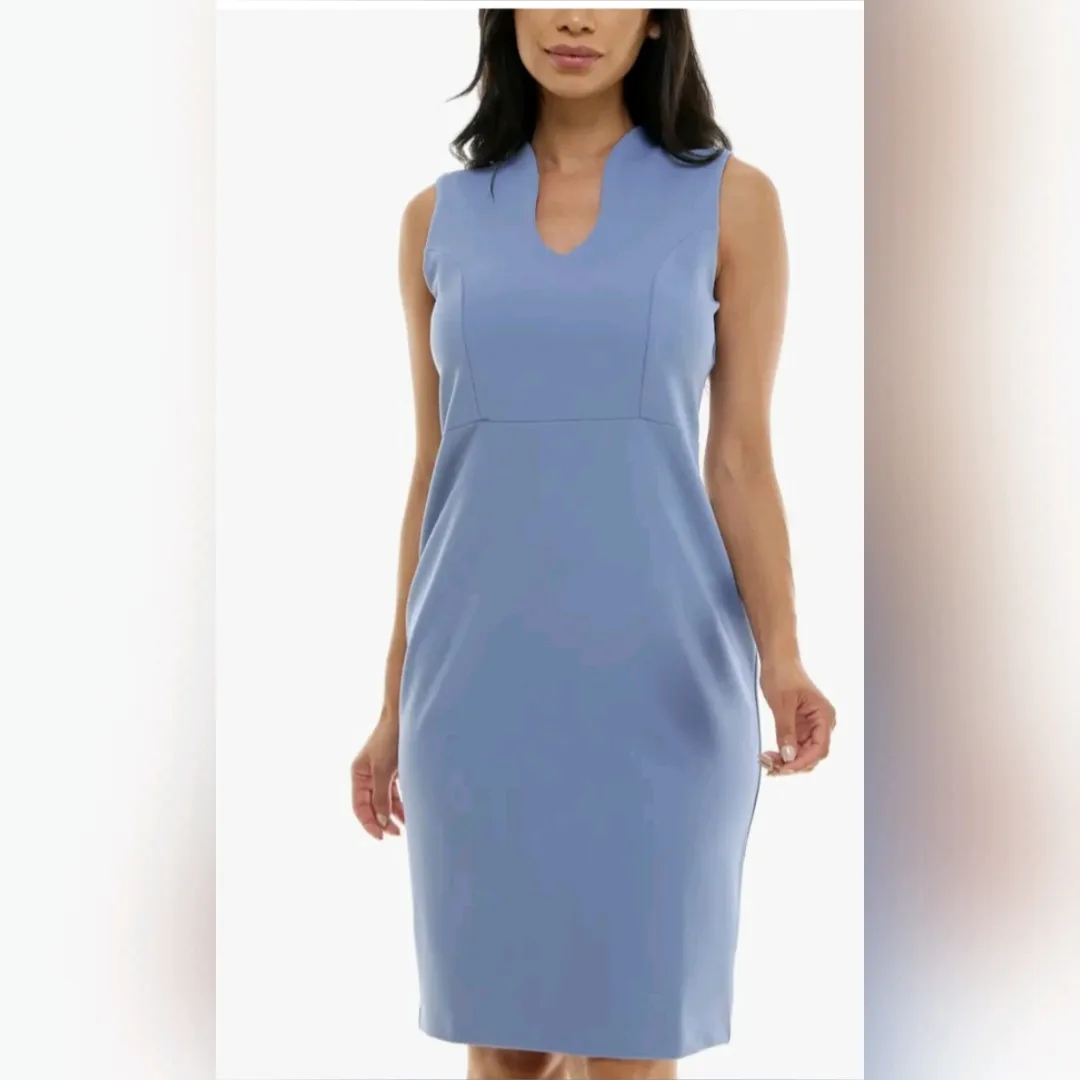U-Neck Sleeveless Sheath dress