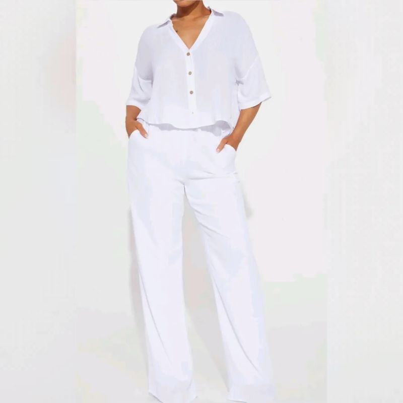 Comfy Wide Legs Pants set 