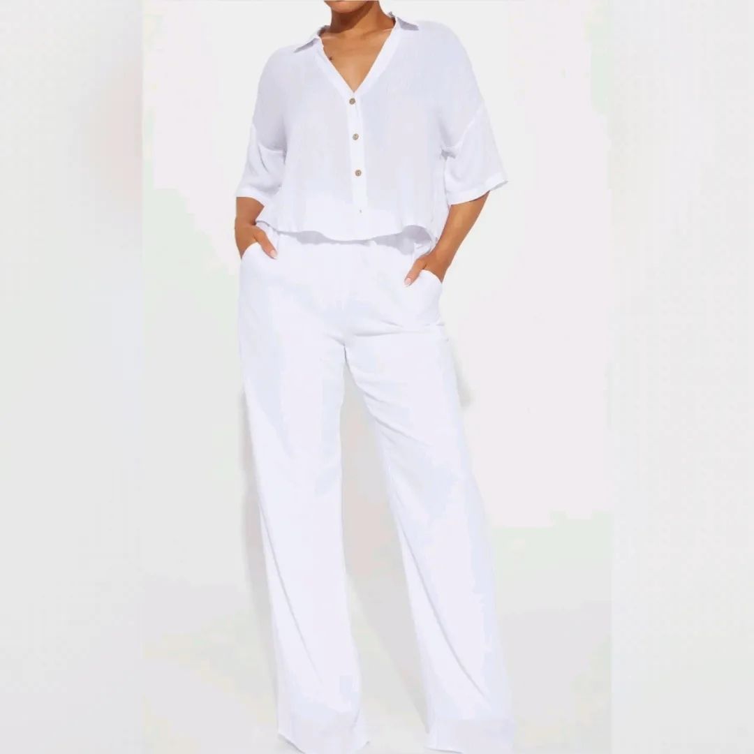 Comfy Wide Legs Pants set 