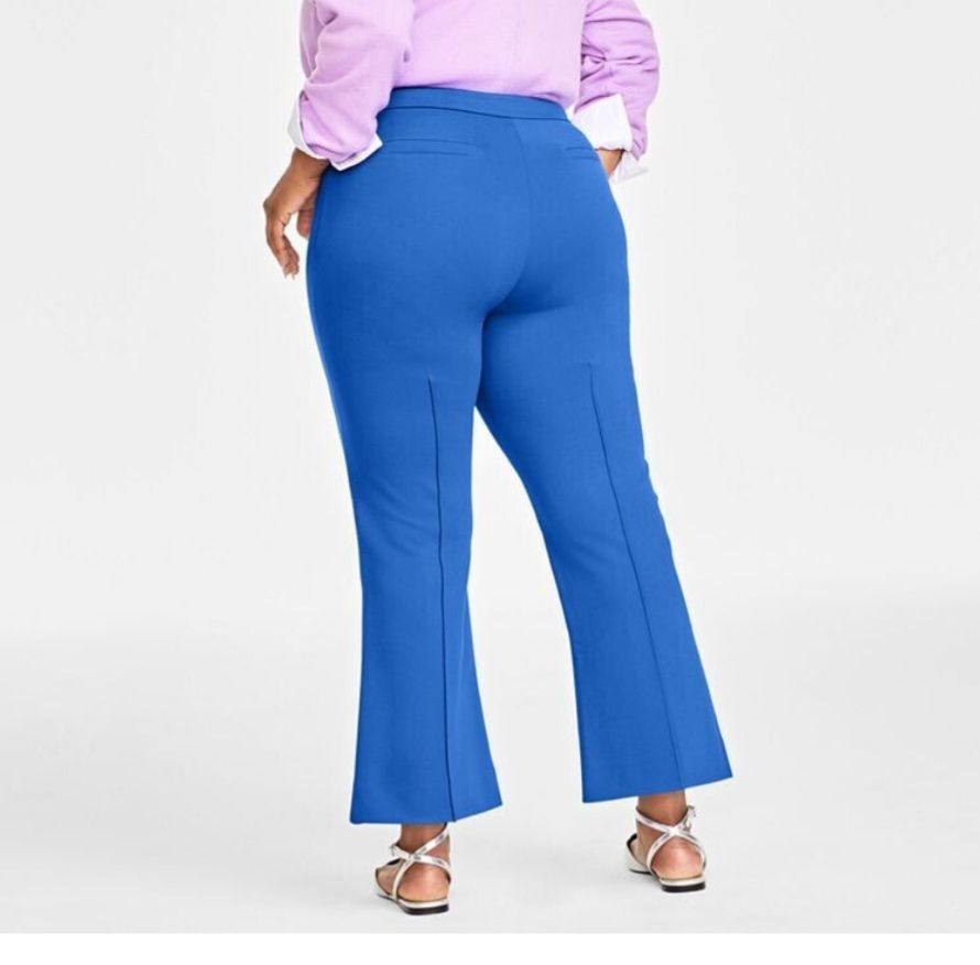 Plus -Size High Rise Wide Leg Pants