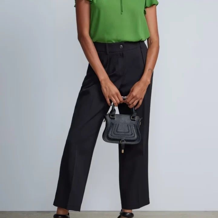 High Rise Pleated Pants