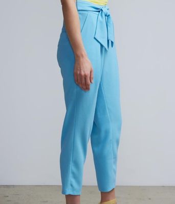 High  Waist Tie Front Pants