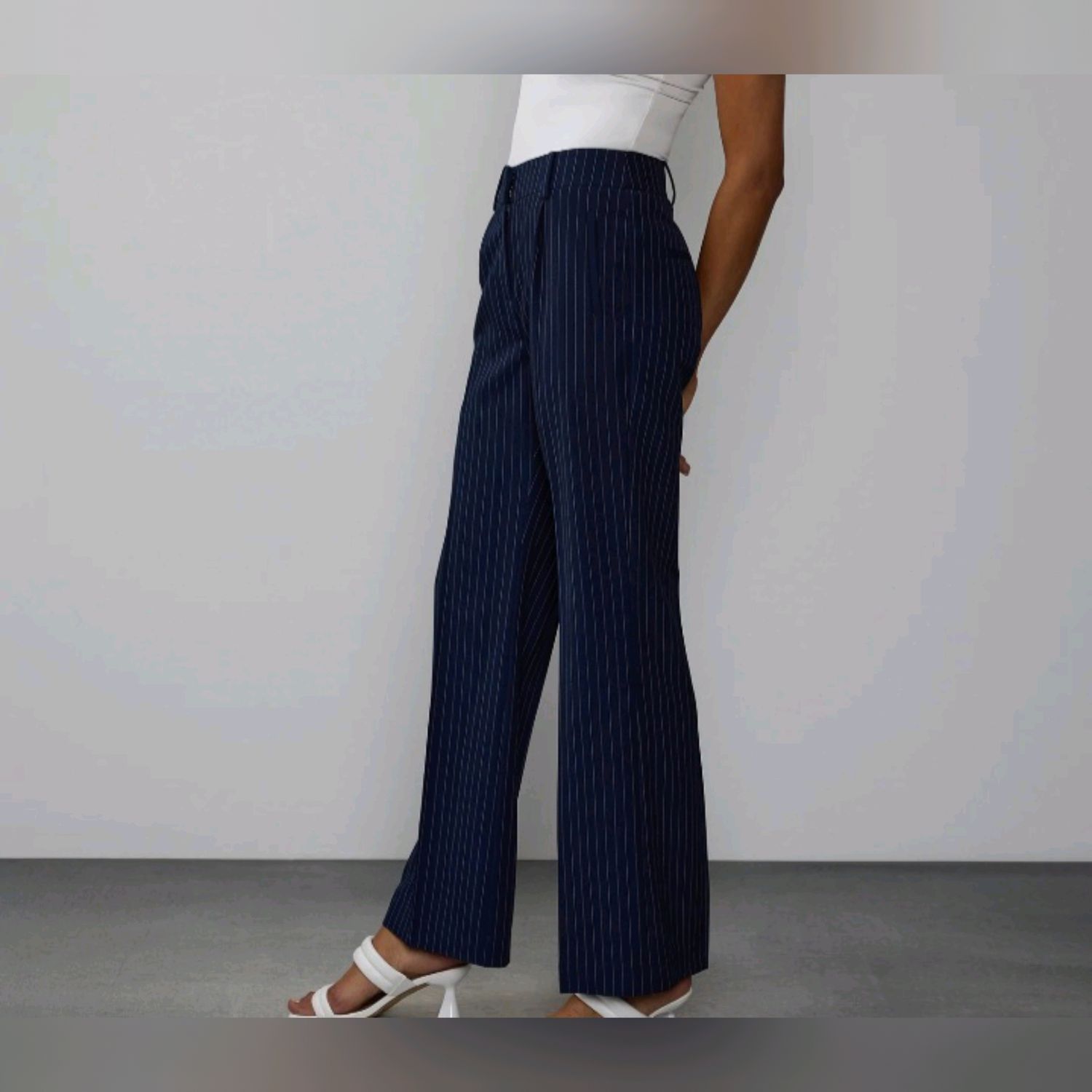 Plaid Straight Leg Slim Pants
