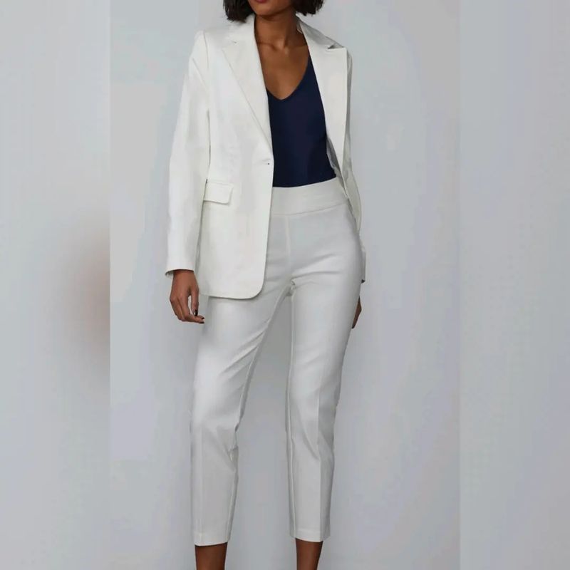Notch Design Lapel Sculpted Blazer 