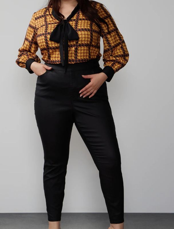 Plus-Size High Rise Skinny Jeans