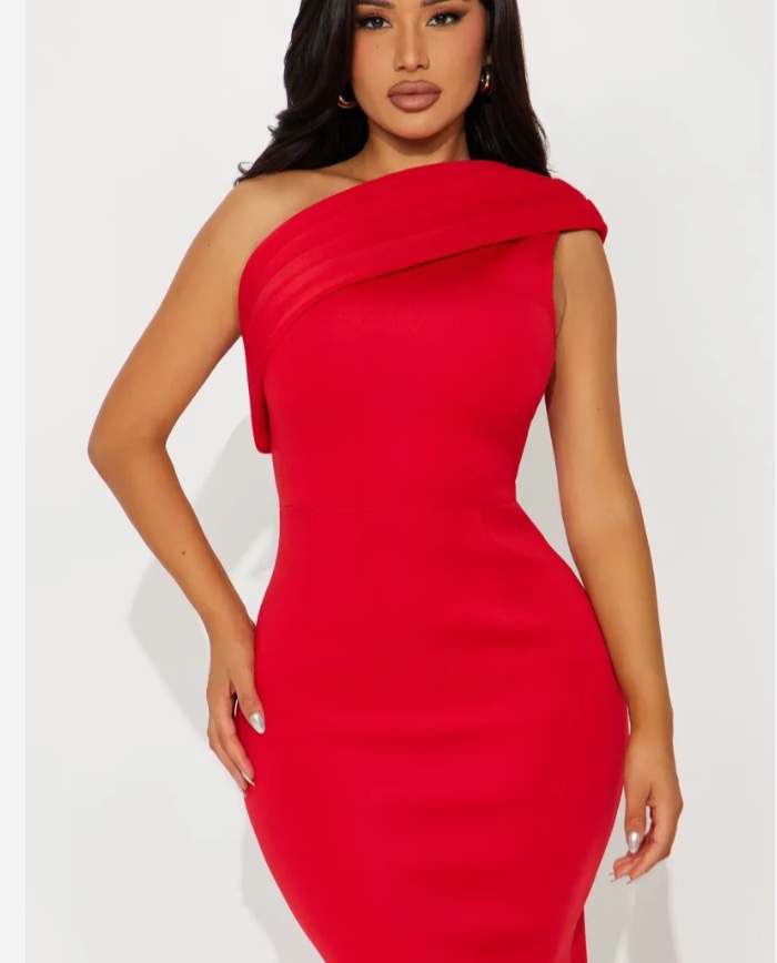 One Shoulder  Statement Dress