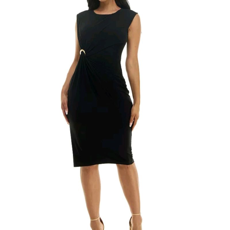 Side Gather Shift Dress