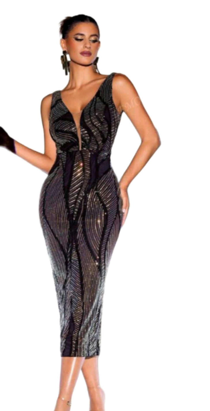  Sequin Cocktail Dress