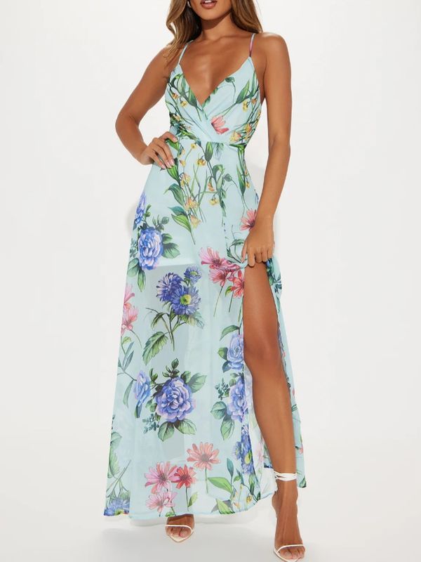 Elegant Floral Print Dress