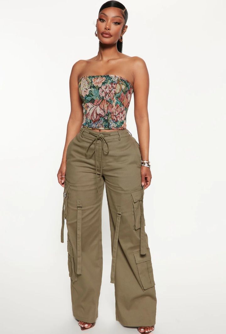 Jacquard​ Corset Top – Multi-Color