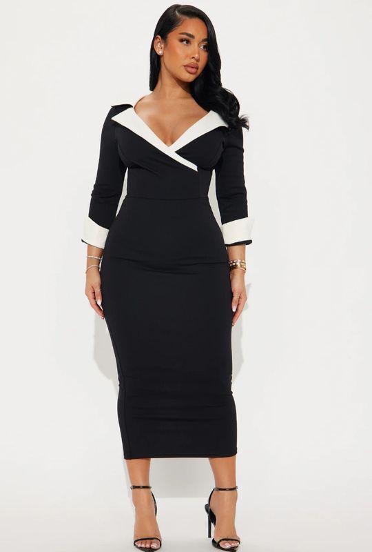 Wrap Front Pencil Dress