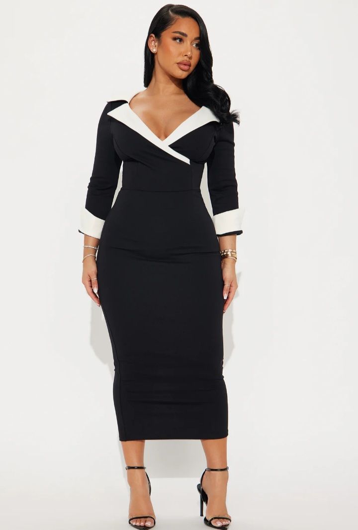 Wrap Front Pencil Dress