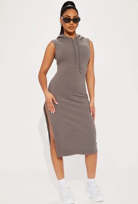 Hooded Sleeveless Dress