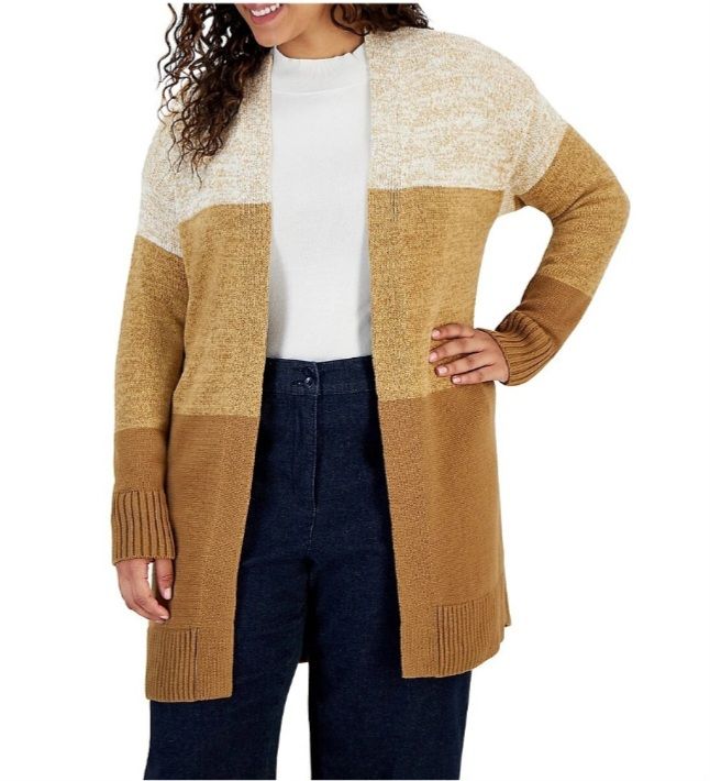 Open Front Cardigans with side Pockets