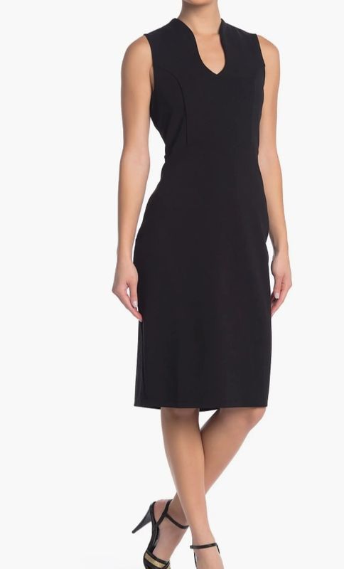 U-Neck Sleeveless Sheath dress