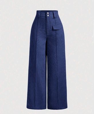 Pleated Wide Leg Pants