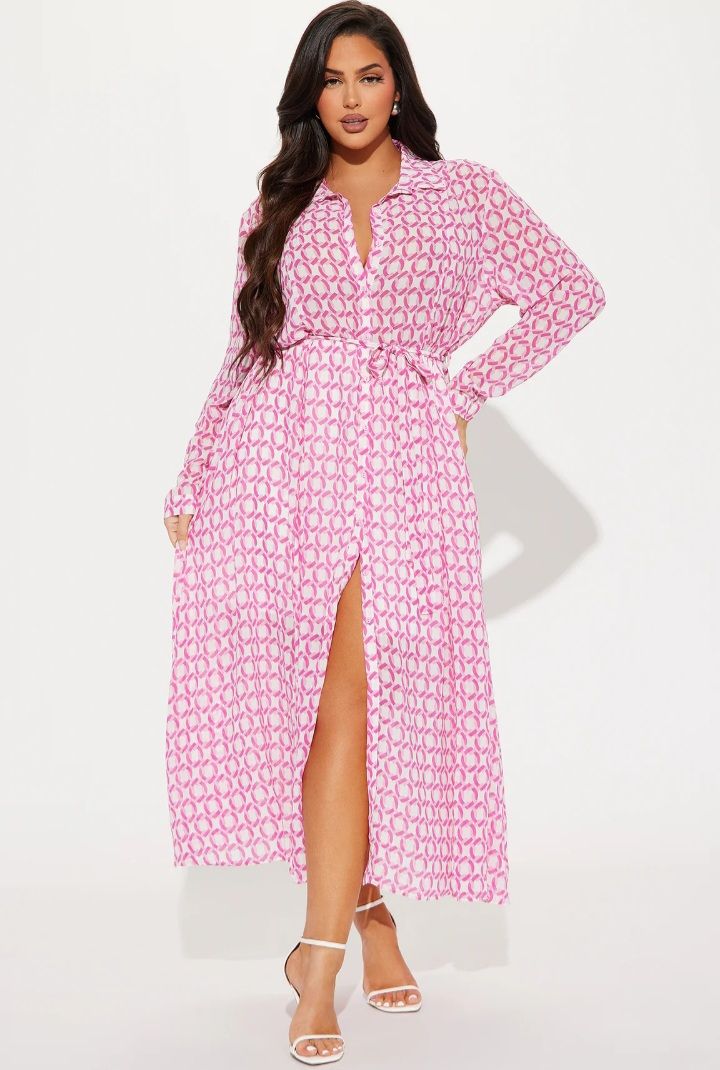 Graceful chiffon midi dress
