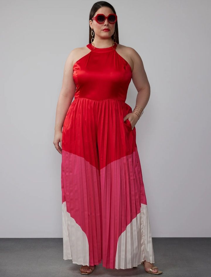 Retro Chic Halter Jumpsuit